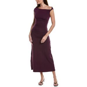 Reveriee Womens Midi Dress, Purple